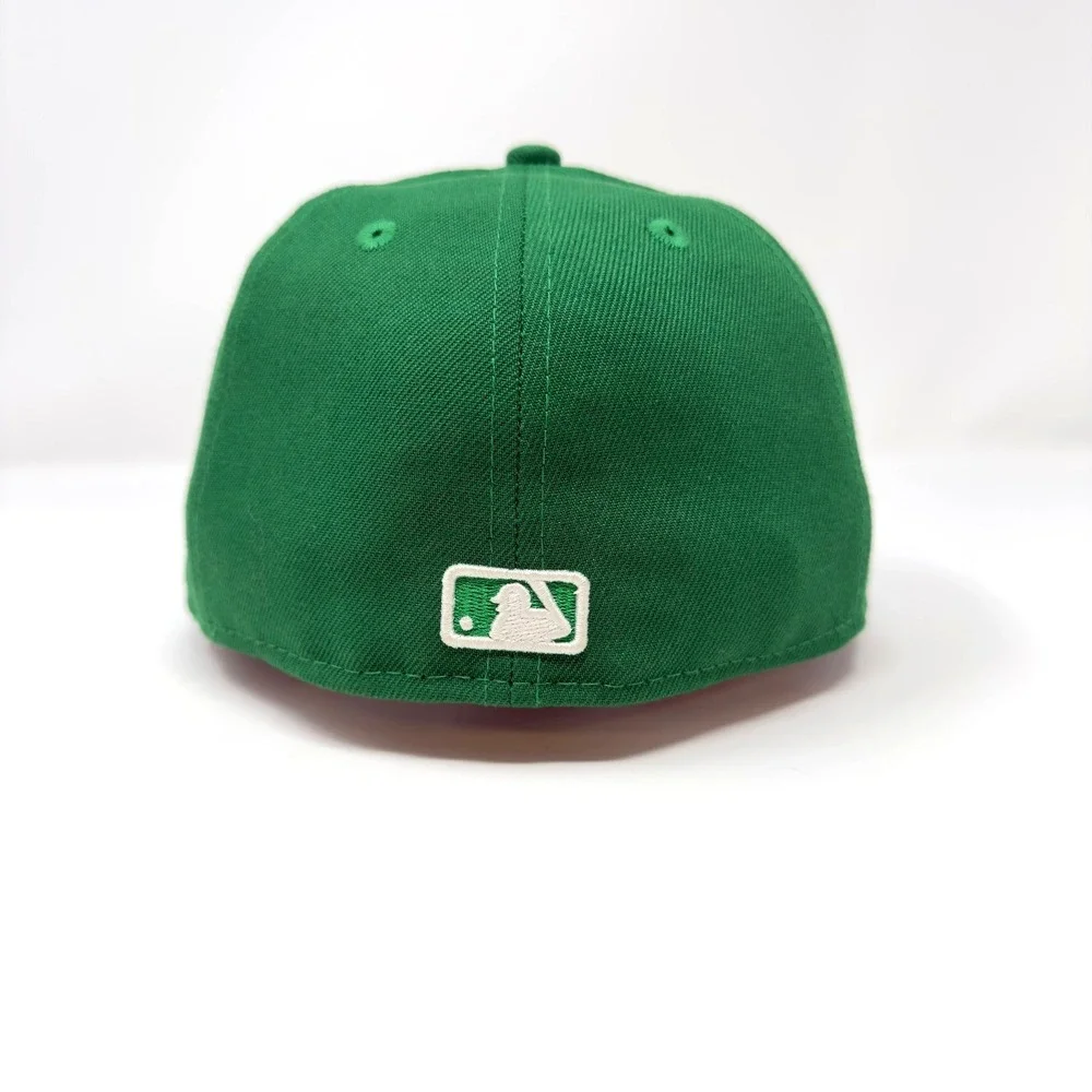 New Era 59FIFTY New York Yankees Fitted Hat Green White Size 7 - Picture 3 of 8